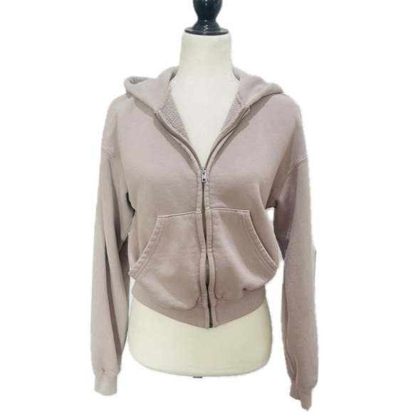 Skims Classic Hoodie in Stone - Picture 12 of 16